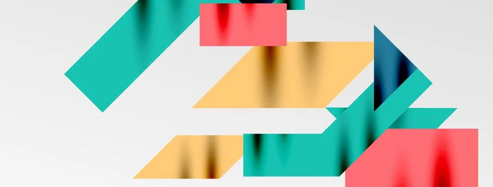 Minimal composition abstract lines and triangles background. Vector Illustration 库存插图