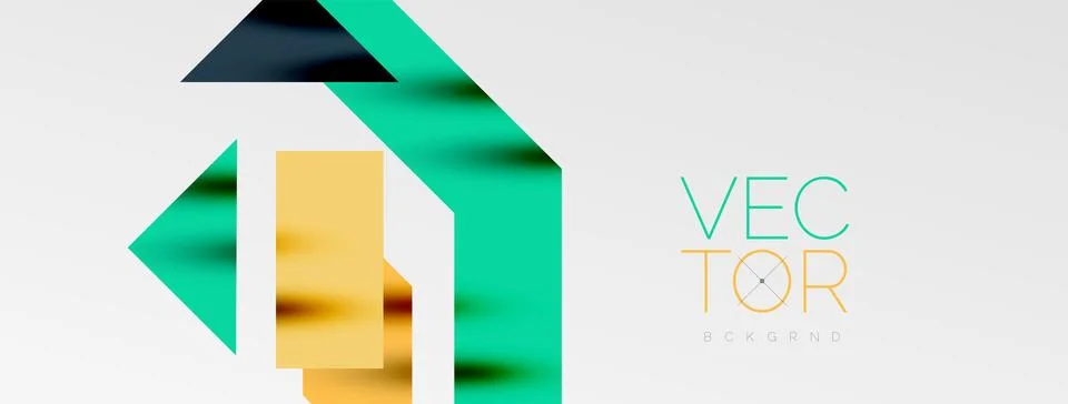 Minimal composition abstract lines and triangles background. Vector Illustration Stock Illustration