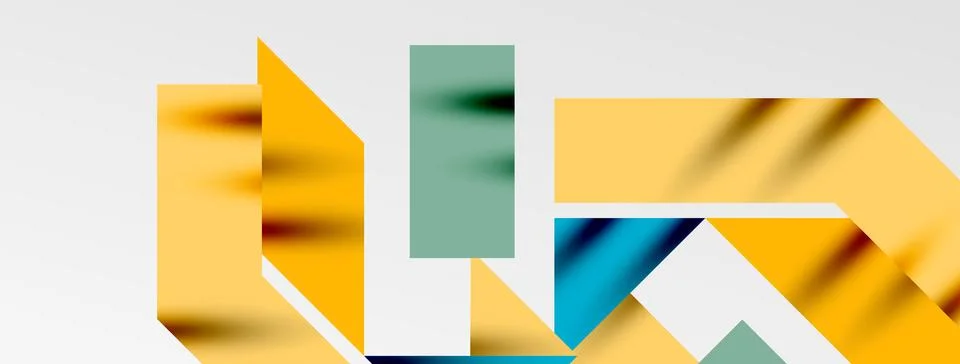 Minimal composition abstract lines and triangles background. Vector Illustration Illustrazione stock