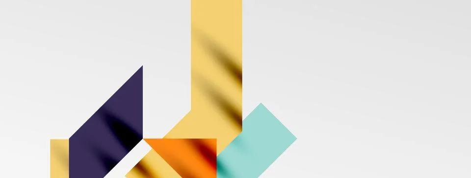 Minimal composition abstract lines and triangles background. Vector Illustration Stock Illustration