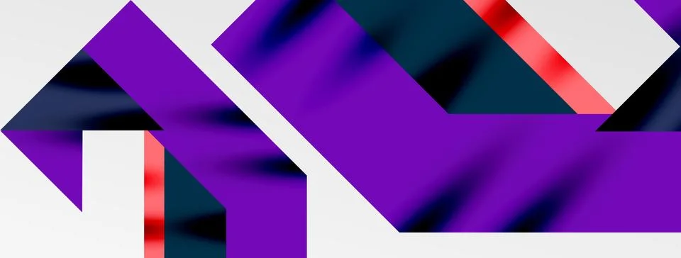 Minimal composition abstract lines and triangles background. Vector Illustration イラスト素材