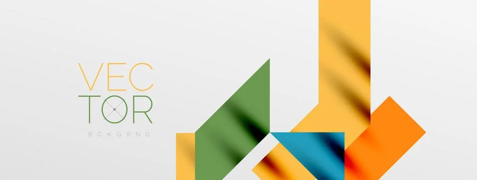 Minimal composition abstract lines and triangles background. Vector Illustration Illustrazione stock