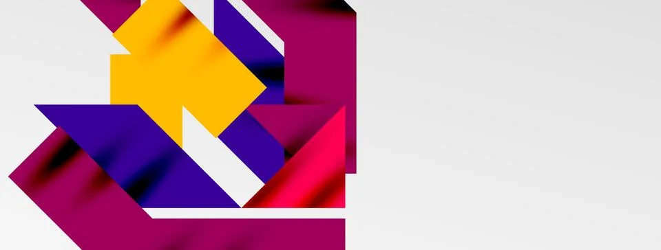 Minimal composition abstract lines and triangles background. Vector Illustration Stock Illustration