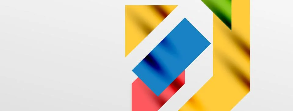 Minimal composition abstract lines and triangles background. Vector Illustration Stock Illustration