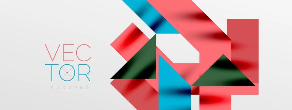 Minimal composition abstract lines and triangles background. Vector Illustration Stock Illustration