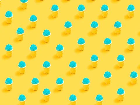 Minimal  concept.Trendy Candy pattern made with various  candy on bright ligh Stock Photos