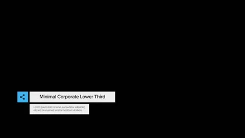 Minimal Corporate Lower Third Catálogo de After Effects