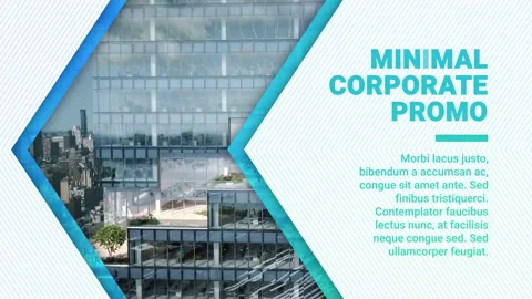Minimal Corporate Promo 스톡 After Effects