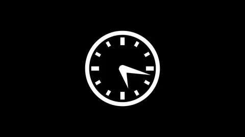 Minimal Countdown Clock Animation with Smooth Time Decreasing Effect Stock-Footage 337076320