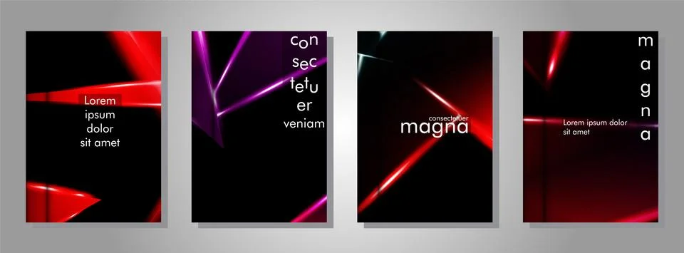 Minimal cover design. Triangular shape vector design background. Applicable f Illustrazione stock