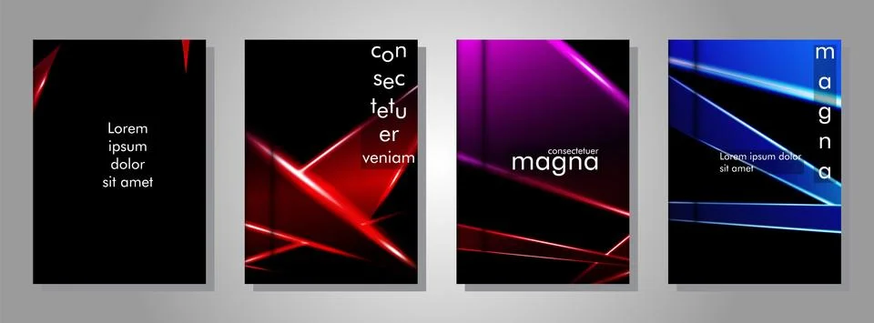 Minimal cover design. Triangular shape vector design background. Applicable f Stock Illustration