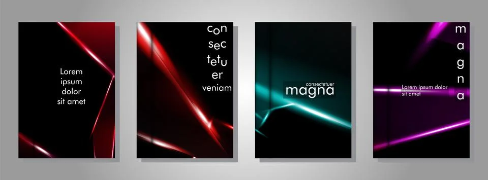 Minimal cover design. Triangular shape vector design background. Applicable f Stock Illustration