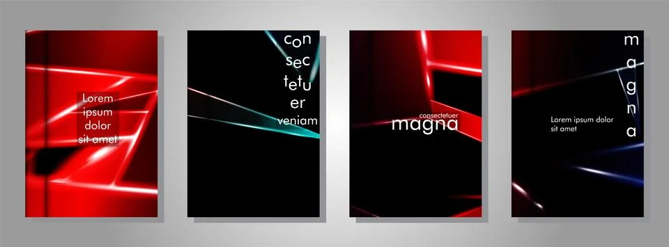 Minimal cover design. Triangular shape vector design background. Applicable f Stock Illustration