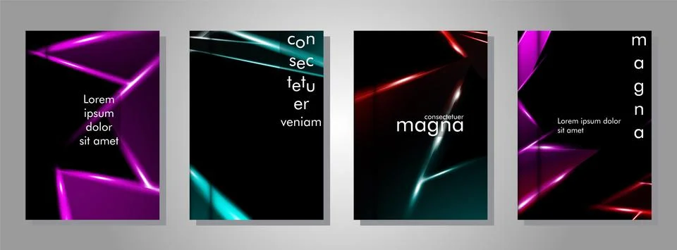 Minimal cover design. Triangular shape vector design background. Applicable f Stock Illustration