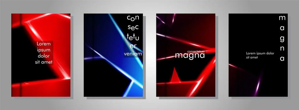 Minimal cover design. Triangular shape vector design background. Applicable f Stock Illustration