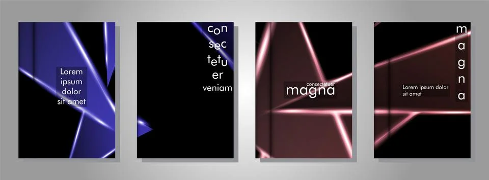 Minimal cover design. Triangular shape vector design background. Applicable f Stock Illustration