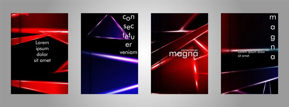 Minimal cover design. Triangular shape vector design background. Applicable f Stock Illustration