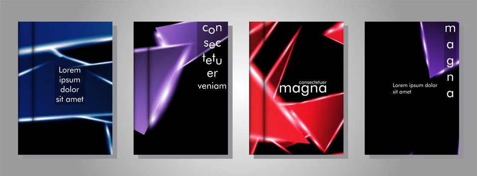 Minimal cover design. Triangular shape vector design background. Applicable f イラスト素材