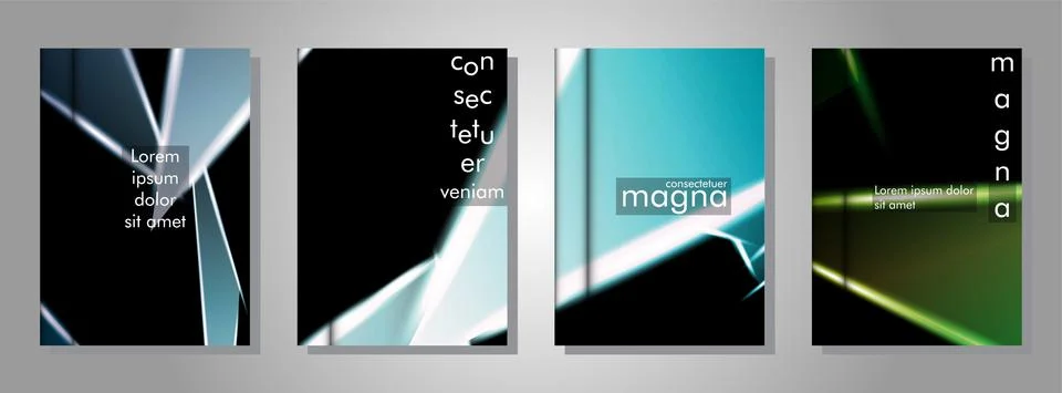 Minimal cover design. Triangular shape vector design background. Applicable f Stock Illustration