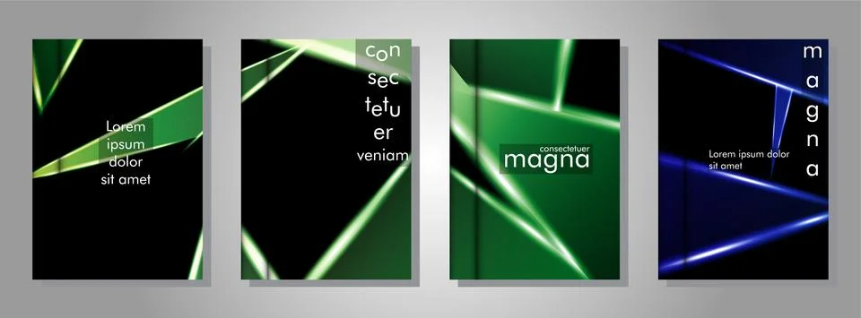 Minimal cover design. Triangular shape vector design background. Applicable f Stock Illustration