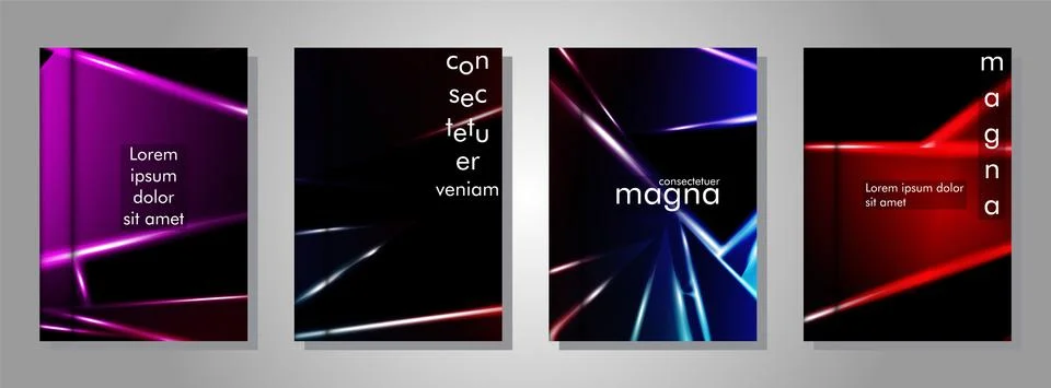 Minimal cover design. Triangular shape vector design background. Applicable f Stock Illustration