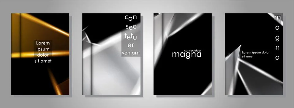 Minimal cover design. Triangular shape vector design background. Applicable f Stock Illustration