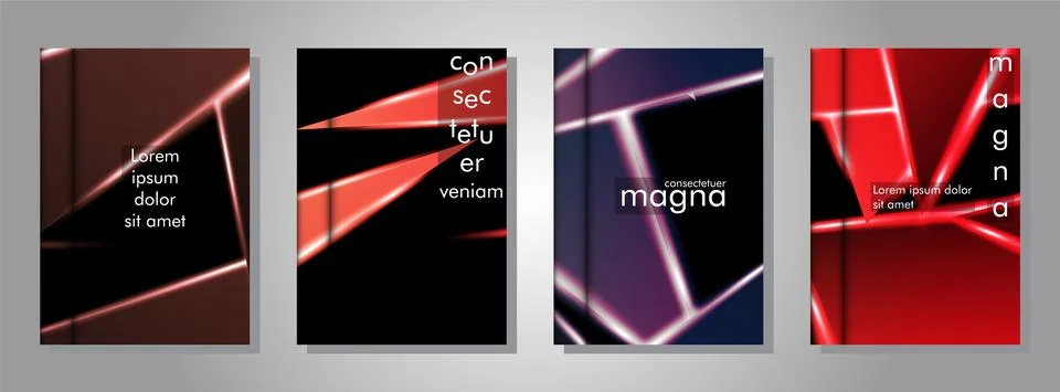 Minimal cover design. Triangular shape vector design background. Applicable f Stock Illustration