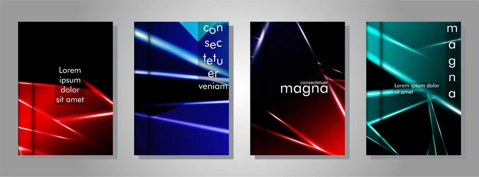 Minimal cover design. Triangular shape vector design background. Applicable f Stock Illustration