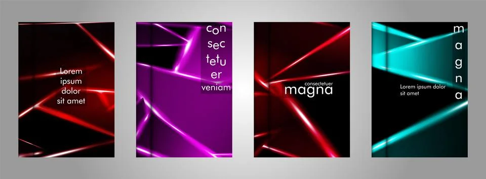 Minimal cover design. Triangular shape vector design background. Applicable f Stock Illustration