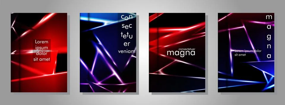 Minimal cover design. Triangular shape vector design background. Applicable f Stock Illustration