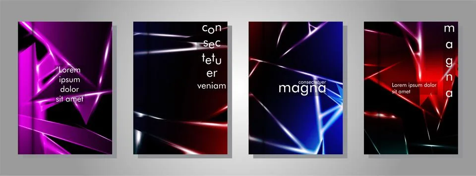 Minimal cover design. Triangular shape vector design background. Applicable f Illustrazione stock