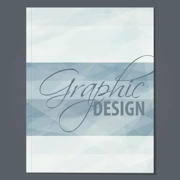 Minimal cover layout with textured gray stripes. Vector pattern Illustrazione stock