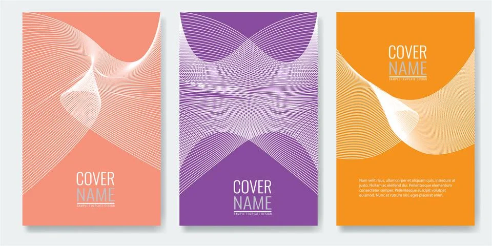 Minimal covers design. Future geometric patterns also useful for your app for Stock Illustration