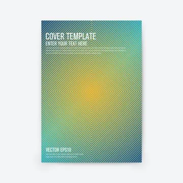 Minimal covers design. Geometric gradients Stock Illustration