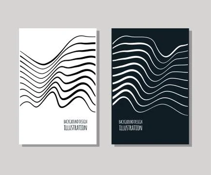 Minimal covers design set. Simple shapes. Stock Illustration