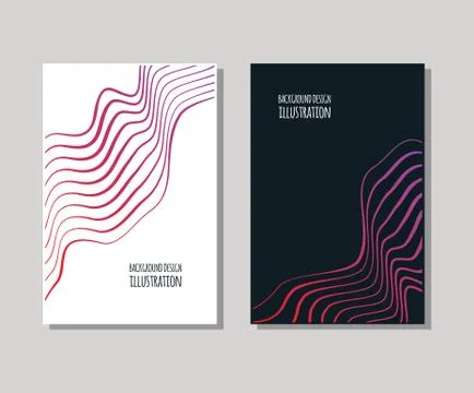 Minimal covers design set. Simple shapes. Stock Illustration