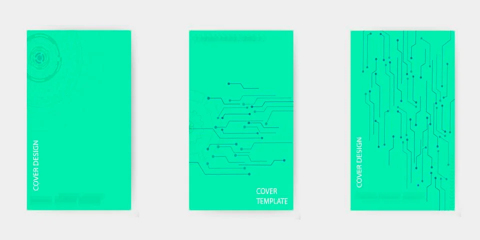Minimal covers design. Vector brochure geometric templates Stock Illustration