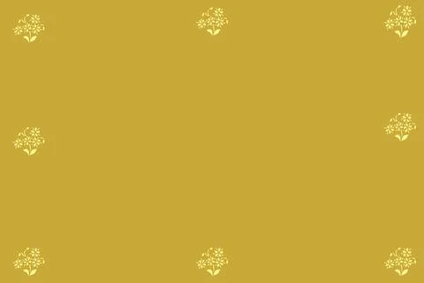Minimal Cream Floral Pattern Stock Illustration