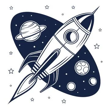 Minimal Creative Startup Rocket Idea Vector (1) vector illustration design 36 Stock Illustration