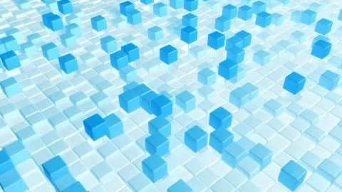 Minimal Cube 3d Render Background Illustrazione stock