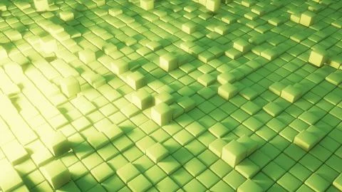 Minimal Cube 3d Render Background Stock Illustration