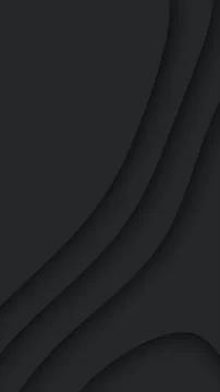 Minimal dark abstract background with smooth curved waves and soft gradient.. Stock Illustration