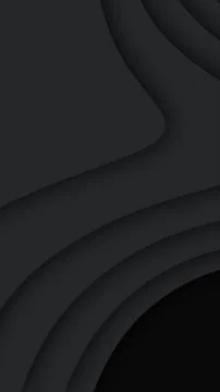 Minimal dark abstract background with smooth curved waves and soft gradient.. イラスト素材