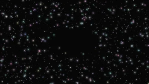 Minimal Dark Abstract Particle Drift Loop Stock Footage 332484288
