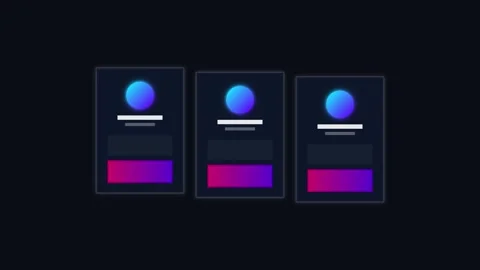 Minimal Dark Bar Chart Infographic Visual UI Stock Footage 341845013