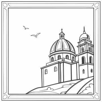 Minimal Dashed Border Set - Editorial Layout Style Illustrazione stock