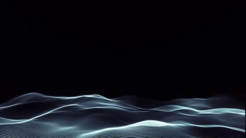 Minimal data waves Stock Footage 327690865