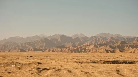Minimal desert landscape with wide empty space Видео 326228036