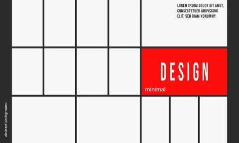 Minimal design background template Stock Illustration