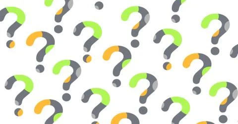Minimal design question marks Stock Illustration